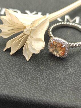 David Yurman 925 Silver Ring with Original Pouch